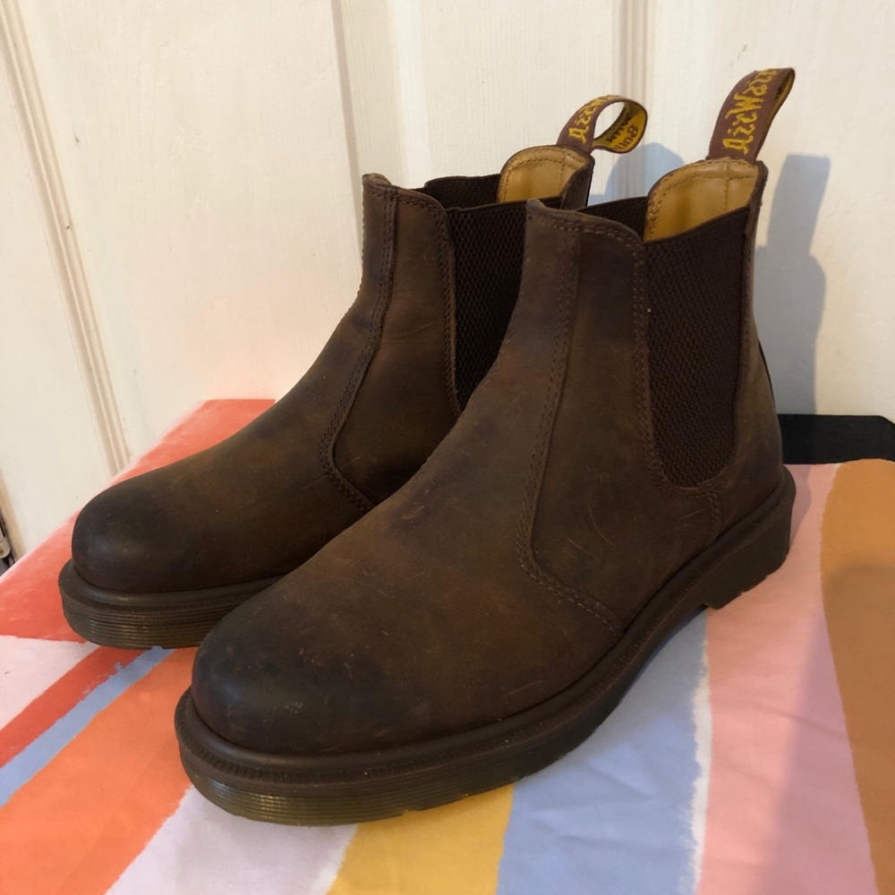Dr. Martens Brown Leather Chelsea Boots